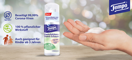Tempo Desinfektions-Hand-Schaum