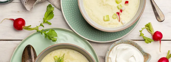 Fenchel-Lauch-Suppe mit Apfel